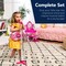 Best Choice Products 19in Kids Flash Guitar, Pretend Play Musical Instrument Toy for Toddlers w/ Mic, Stand